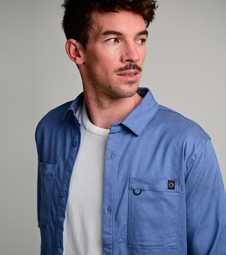 Shirt LS True unisex - 731 blue-horizon - 44/XXS