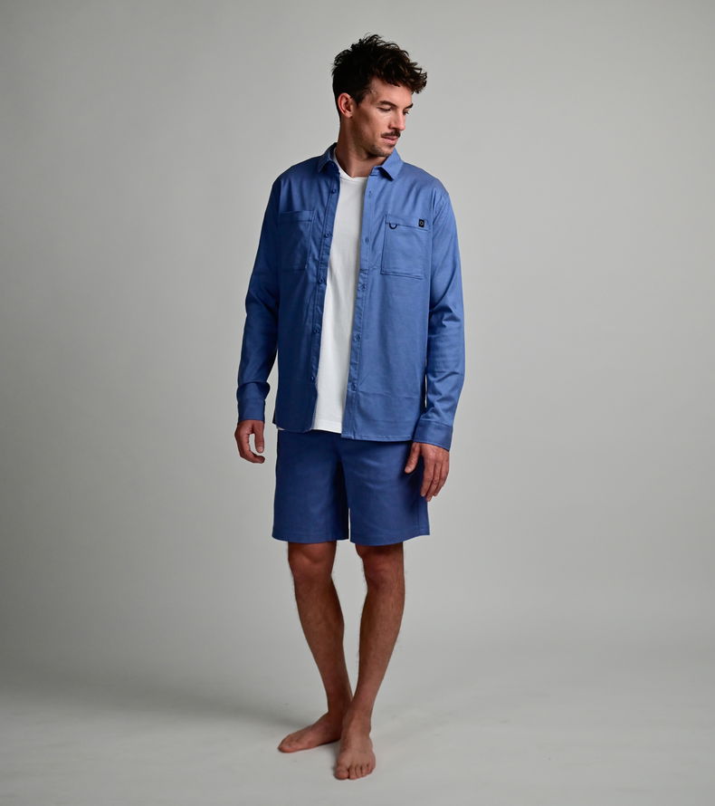 Shirt LS True unisex - 731 blue-horizon - 44/XXS