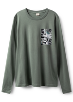 Tee Team LS unisex - 616 dusty-olive - 46/XS