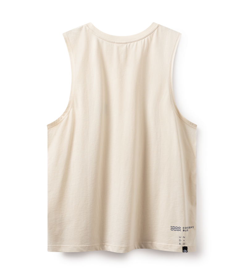 Tank undyed men - 106 undyed-cotton - 48/S