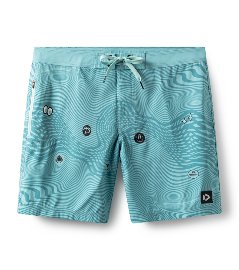 Boardshorts DT 17inch men - 605 aqua - 33/M-L