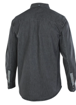 Shirt Denim LS men - 190 dark-grey - 48/S