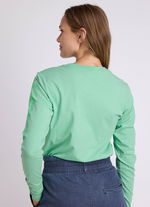 Longsleeve Originals Graphic unisex - 624 neptune-green - 44/XXS