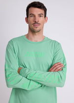 Longsleeve Originals Graphic unisex - 624 neptune-green - 44/XXS