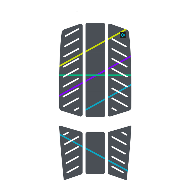 Traction Pad SLS Front - C56:dark-grey/stripes - 4mm