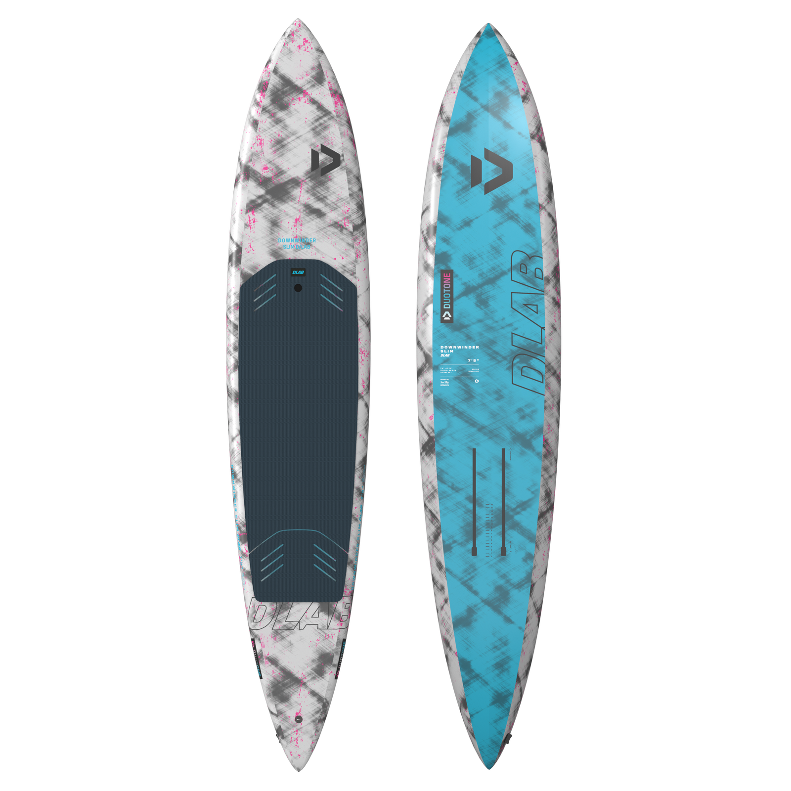 Downwinder Slim D/LAB - C60:light-grey/turquoise