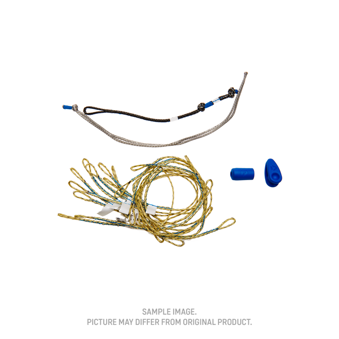 Duotone Evo D/LAB Front Bridle Set rechts in tan/olivgold und silbergrau, passend für 6m bis 13m