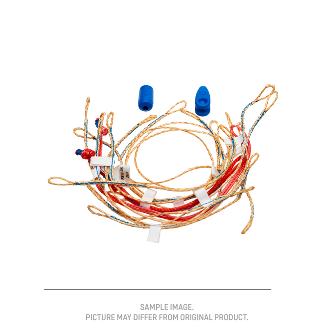 Duotone Evo D/LAB Front Bridle Set links in goldtan mit rot und blau