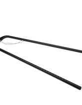 Platinum Aero pièce de rechange tailend de boom ovale en noir mat avec connecteur sarcelle et cordon blanc