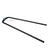 Platinum Aero boom tailend oval spare part in matte black with teal connector and white cord