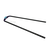 Platinum SLS windsurf boom tailend oval spare part in matte black with teal and purple accents