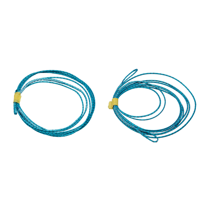 Duotone Extension Lines Back Kite-Leinenverlängerungen in blaugrün und gelb erhältlich in 2m oder 12m (1 Paar)