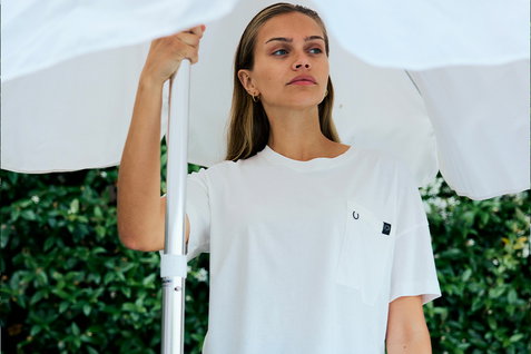 Duotone T-shirt en blanc
