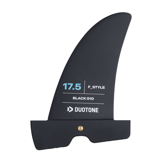 Duotone F Style windsurf fin 17.5 cm in charcoal black