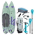 Duotone Blitz Air SLS SUP insuflável pacote premium em verde-sálvia e roxo com remo, bomba e mala