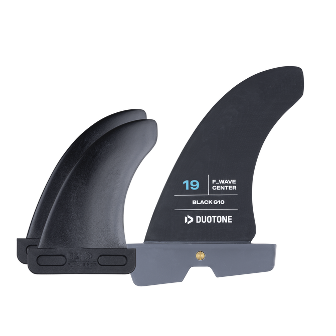 Duotone windsurf fin set 19 cm in charcoal black