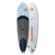 Duotone Flow SUP Board in hellblau und weiß, Deck und Unterseite, Custom CNC Konstruktion