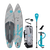 Duotone Raven Air SLS iSUP package 11'6'' / 12'6'' in grey and teal with paddle, bag and pump