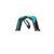 Duotone Big Air Handle pour twin-tip en cyan et anthracite avec logement WOO