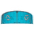Duotone Evo D/LAB LEI kite 10m in cyan and white – bottom view
