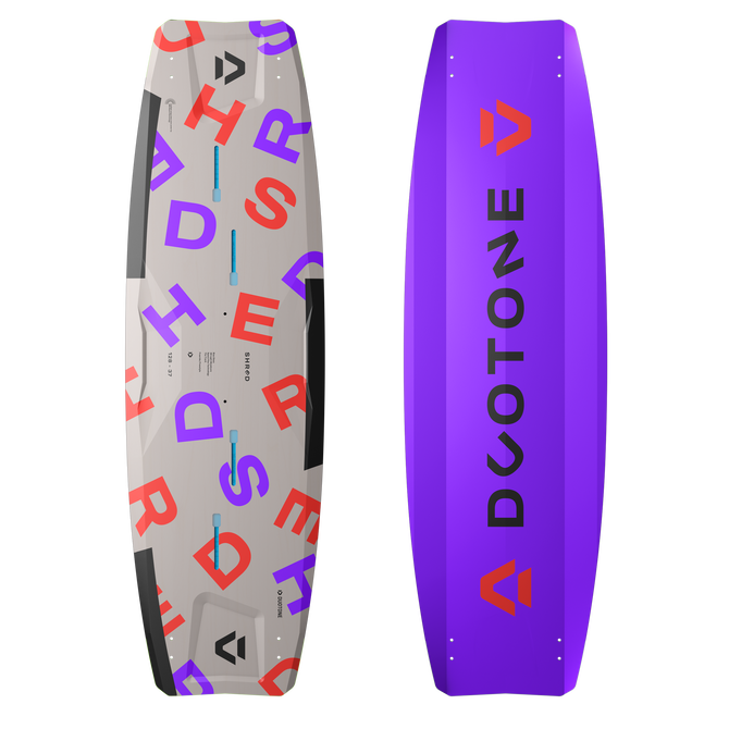 Tabla de kite twin-tip Duotone Shred 128 cm en morado y gris
