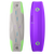 Tabla de kite twin-tip Duotone Soleil SLS en morado y verde lima – vista de cubierta y fondo