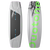 Tabla de kite twin-tip Duotone TS Freestyle SLS en gris claro y verde neón, vistas superior e inferior