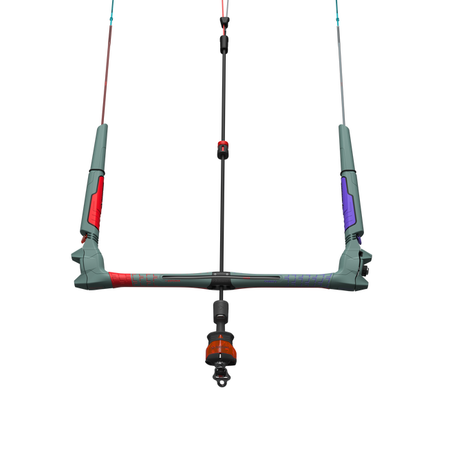 Duotone Click Bar quad control bar in slate teal with red and purple accents