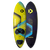 Duotone Skate D/LAB freestyle windsurf board 91L in yellow-green and navy, deck and hull view