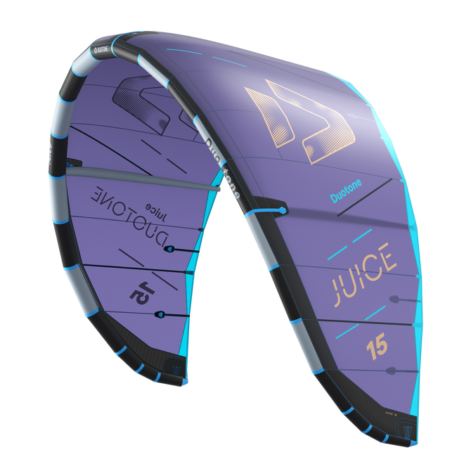 Duotone Juice kite LEI 15m en violet lavande et cyan