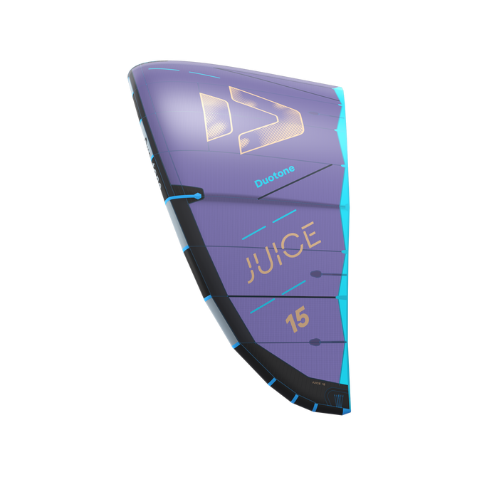 Duotone Juice kite LEI 15m en violet lavande et cyan