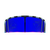 Aile LEI Duotone Vegas TS en bleu électrique avec bord de fuite magenta, vue de dessous