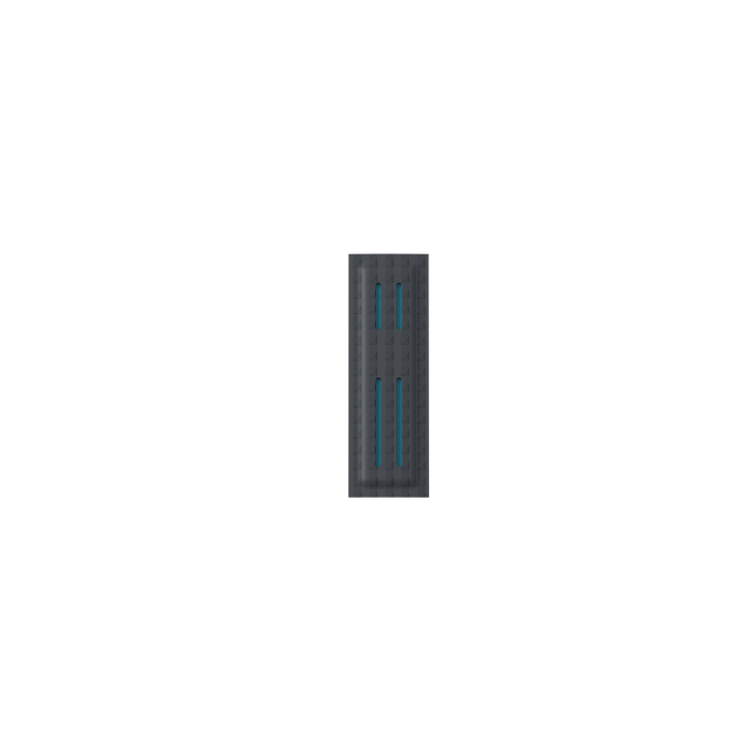 Duotone Traction Pad Pro Back Volt 4mm tail pad in dark charcoal with teal accents