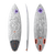 Tabla de kitesurf de olas Duotone Blur D/LAB quad-fin sin straps en gris, naranja y morado