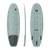 Tabla de kite direccional Duotone Provoke SLS 5'1'' en verde salvia con morado y verde neón, quad fins, sin straps