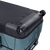 Duotone Travelbag mala rígida em azul petróleo – detalhe da roda giratória e proteção de canto