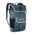 Mochila Duotone Daypack 40l em azul ardósia com vivos em branco sujo e bolso frontal