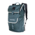 Mochila Duotone Daypack 40l em azul ardósia com padrão geométrico, vista frontal