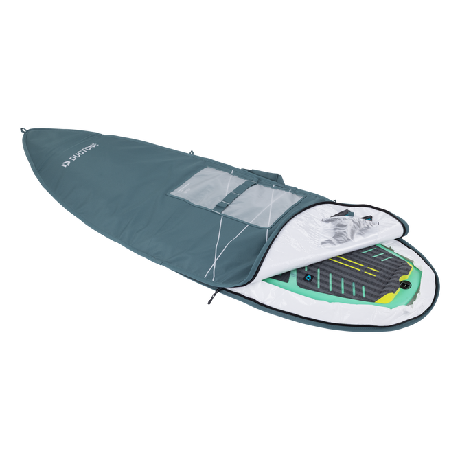 Duotone Boardbag Single Surf 6'0" capa para prancha de surf em cinzento ardósia com interior acolchoado branco
