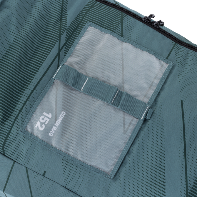 Duotone Combi Bag borsa attrezzatura kiteboard 152 cm in teal ardesia, dettaglio tasca a rete