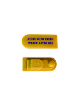 Duotone Click Bar rubber plug pair spare part in golden yellow for SS17–SS26