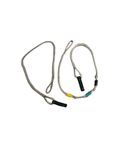 Pièce de rechange Duotone Neo Back Pigtail Y côté droit en gris avec code couleur jaune et bleu sarcelle