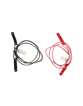 Duotone Evo SLS Back Pigtails Ersatzteil-Paar in dunkelgrau und rot
