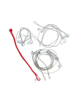 Duotone Evo Front Bridle Set left/red kite spare part in silver grey and red