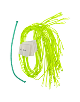 Duotone Parawing back line set spare part in neon yellow-green