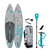 Duotone Raven Air SLS iSUP package with board, paddle, bag and pump in grey and teal