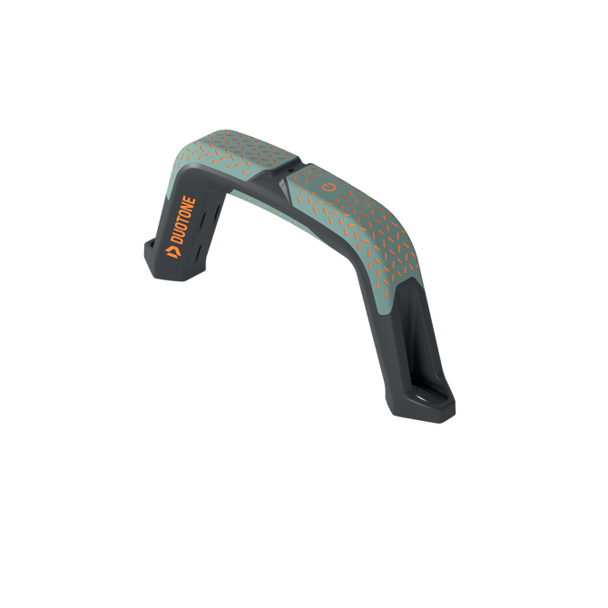Poignée de kiteboard Duotone Jaime SLS Porsche Turbo Edition en anthracite, vert sauge et orange