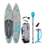 Duotone Raven Air SLS inflatable SUP package 11'6'' in grey and teal with paddle, pump and bag