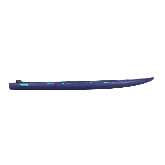 Duotone Crush SLS foil board 4'2" 27L in midnight navy, side profile view