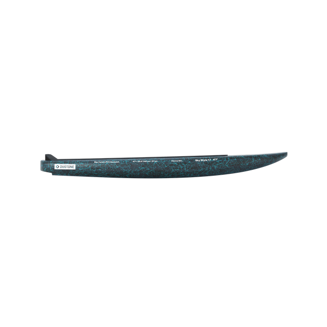 Duotone Sky Style SLS Foilboard 4'7" 69 L in dunklem petrol mit Crackle-Muster